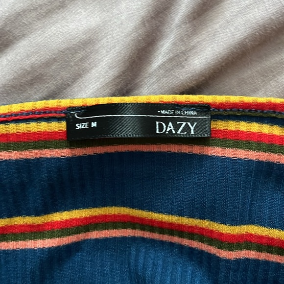 Ribbed stripped crop top - Picture 3 of 3